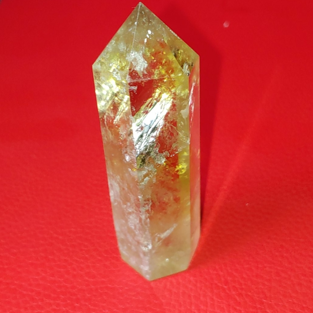 Natural High Quality Citrine Crystal Point/Tower